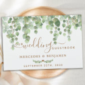 Eucalyptus Greenery Elegant Gold Wedding Gastenboek