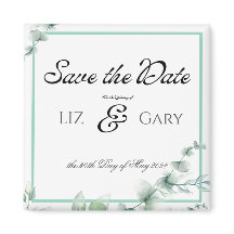 Eucalyptus Greenery Elegant Huwelijk Save the Date