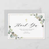 eucalyptus greenery elegant lijst dank je creditca kaart (Voorkant / Achterkant)