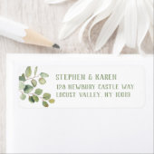 Eucalyptus Greenery Elegant Return Address Label (Insitu)