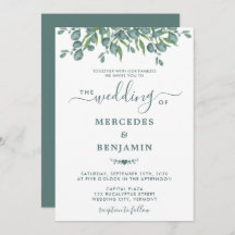 Eucalyptus Greenery Elegant Sage Wedding