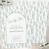 Eucalyptus Greenery Elegant Save the Date Wedding Kaart
