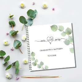 Eucalyptus greenery elegant uit het gastenboek notitieboek