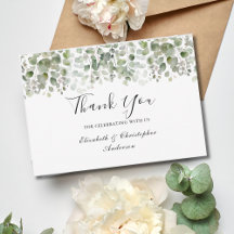 Eucalyptus Greenery Elegant Waterverf Wedding