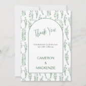 Eucalyptus Greenery Elegant Weddenschap Hartelijk  Kaart (Voorkant)