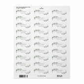 Eucalyptus Greenery Elegant Weddenschap Label (Full Sheet)