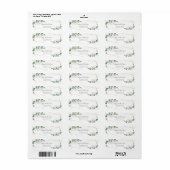 Eucalyptus Greenery Elegant Weddenschap Label (Full Sheet)