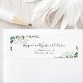 Eucalyptus Greenery Elegant Wedding Etiket (Insitu)