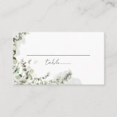 Eucalyptus Greenery Elegant Wedding Plaatskaartje (Voorkant)