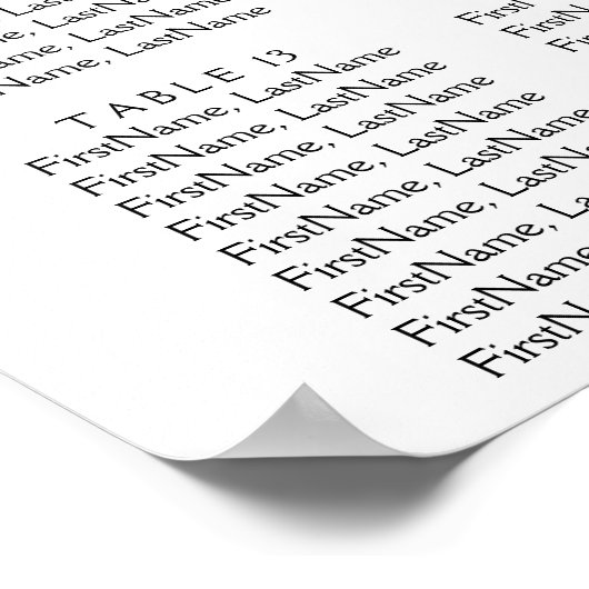 Eucalyptus Greenery Elegant Wedding Seating Poster (Hoek)