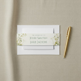 Eucalyptus Greenery Elegante Botanische bruiloft Uitnodigingen Wikkel