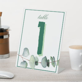 Eucalyptus Greenery Elegante Tafelborden Reclamebord Met Voetstuk