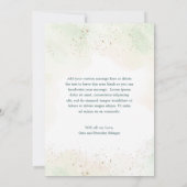 Eucalyptus Greenery Elopement Wedding Foto Aankondiging (Achterkant)