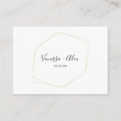 Eucalyptus Greenery en Gold Lijst Honeymoon Fund Informatiekaartje (Achterkant)