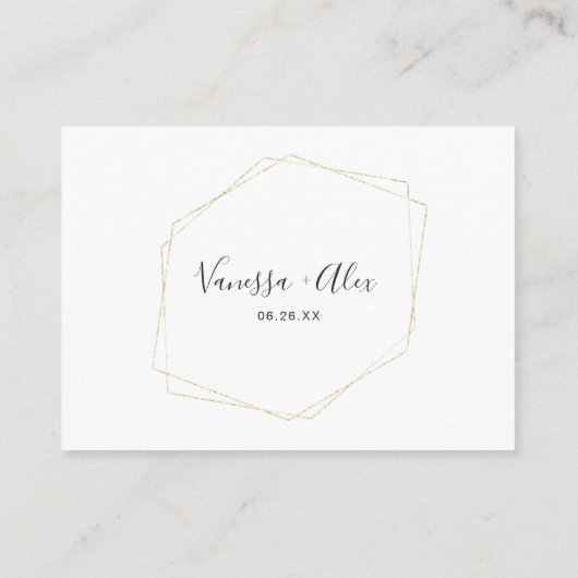 Eucalyptus Greenery en Gold Lijst Honeymoon Fund Informatiekaartje (Achterkant)