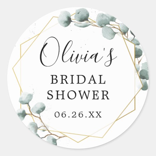 Eucalyptus Greenery Envelope voor Stickers (Voorkant)