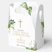 Eucalyptus Greenery First Heilige Communie Bedankdoosjes (Geopend)