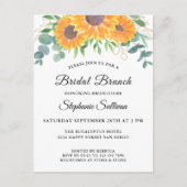 Eucalyptus Greenery Floral Bridal Brunch Uitnodiging Briefkaart (Voorkant)