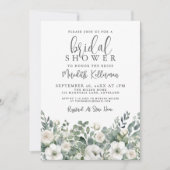 Eucalyptus Greenery Floral Bridal Shower Kaart (Voorkant)
