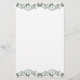 Eucalyptus Greenery Floral Briefpapier