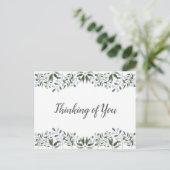 Eucalyptus Greenery Floral denking van u Briefkaart (Staand voorkant)