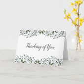 Eucalyptus Greenery Floral denking van u Kaart (Gele Bloem)