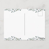 Eucalyptus Greenery Floral gelooft in jezelf Briefkaart (Achterkant)