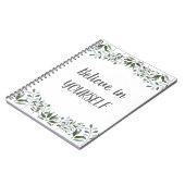 Eucalyptus Greenery Floral gelooft in jezelf Notitieboek (Linkerzijde)