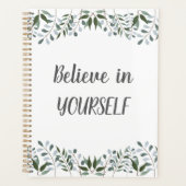 Eucalyptus Greenery Floral gelooft in jezelf Planner (Voorkant)