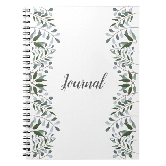 Eucalyptus Greenery Floral Journal Notitieboek (Voorkant)