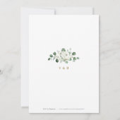 Eucalyptus greenery floral rustige bruiloft kaart (Achterkant)