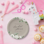 Eucalyptus Greenery floral rustige vrijgezellenfee Papieren Bordje (Feest)