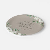 Eucalyptus Greenery floral rustige vrijgezellenfee Papieren Bordje (Gekanteld)