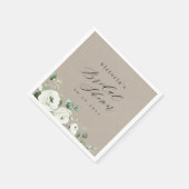 Eucalyptus Greenery floral rustige vrijgezellenfee Servet (Hoek)