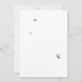 Eucalyptus Greenery Floral Script Vrijgezellenfees Kaart (Achterkant)