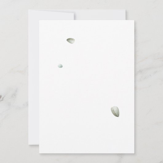 Eucalyptus Greenery Floral Script Vrijgezellenfees Kaart (Achterkant)