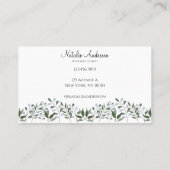 Eucalyptus Greenery Floral Visitekaartje (Achterkant)