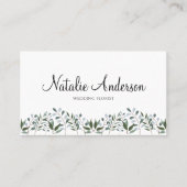 Eucalyptus Greenery Floral Visitekaartje (Voorkant)