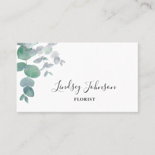 Eucalyptus Greenery Florist Visitekaartje