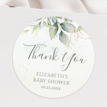Eucalyptus Greenery Foliage Baby shower Dank u wel