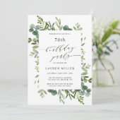 Eucalyptus Greenery Foliage Birthday Kaart (Staand voorkant)