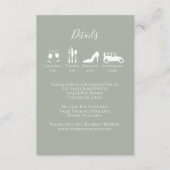 Eucalyptus Greenery Foliage Eenvoudige gegevens Informatiekaartje (Voorkant)