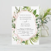 Eucalyptus Greenery Foliage Elegant Wedding Save The Date (Staand voorkant)