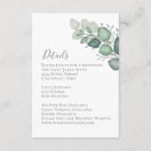 Eucalyptus Greenery Foliage — Enclosure Card Informatiekaartje (Voorkant)