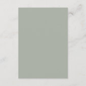 Eucalyptus Greenery Foliage — Enclosure Card Informatiekaartje (Achterkant)