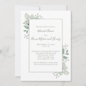 Eucalyptus Greenery Foliage Rehearsal Dinner Kaart (Voorkant)