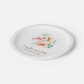 Eucalyptus Greenery Foliage Waterverf Weddenschap Papieren Bordje (Gekanteld)