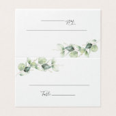 Eucalyptus Greenery Foliage Weduwgoedkaart Kaart (Buitenkant ongevouwen)