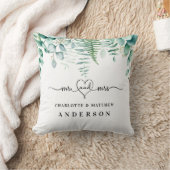 Eucalyptus greenery forest ferns de heer mrs names kussen (Deken)