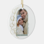 Eucalyptus Greenery Foto Arch Kerstfeestdag Keramisch Ornament (Rechts)